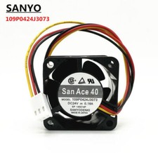 SANYO 109P0424J3073 4028 4CM 24V 0.18A 3-pin inverter cooling fan