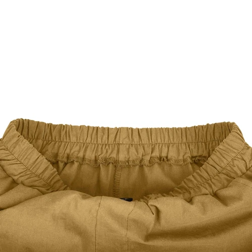 Pantalones cortos para mujer color liso bolsillo abotonado capris cintura elástica sueltos - Imagen 42 de 66