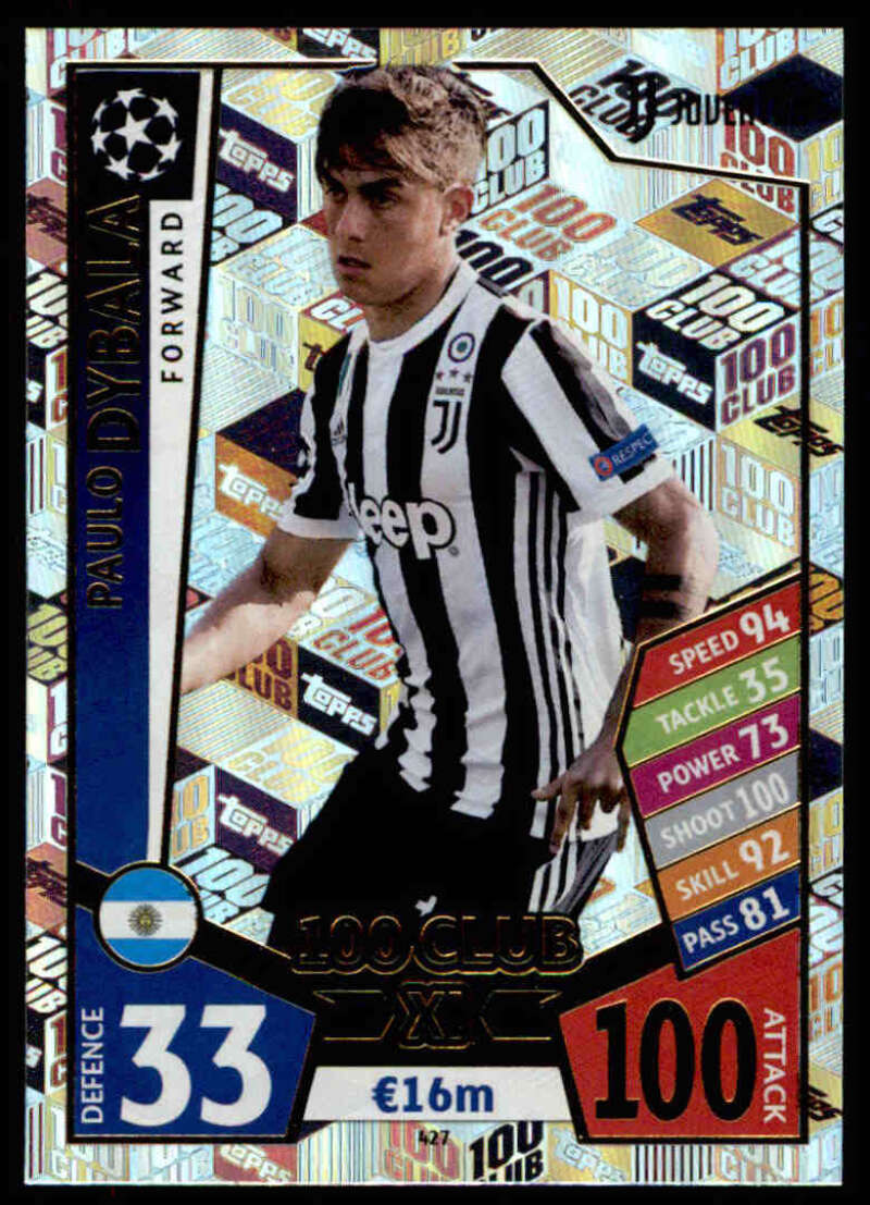 2017-18 Topps Champions League Match Attax #427 Paulo Dybala