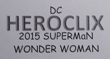 HEROCLIX 2015 SUPERMAN WONDER WOMAN Brainiac 063 (Red Son, Robot) Chase)
