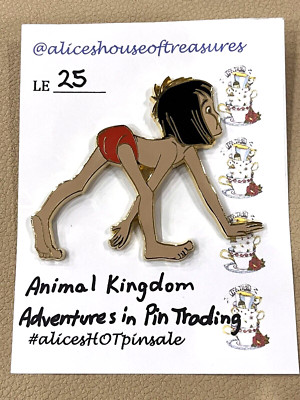 Disney WDW Mowgli Jungle Book LE 25 from Adventures in Pin Trading Frame Set P01