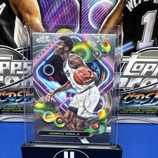 2023-24 Topps Chrome Cosmic #178 James Nnaji Hornets