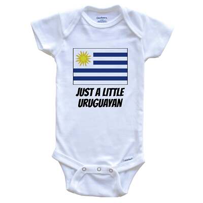 Just A Little Uruguayan Cute Uruguay Flag One Piece Baby Bodysuit