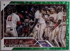 2023 Series 1 Base Green Foil #168 Atlanta Braves /499 - Atlanta Braves
