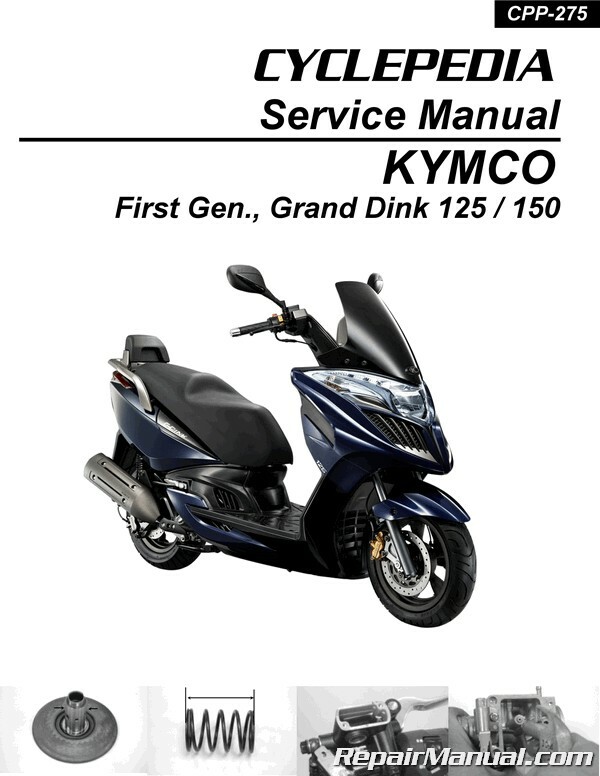 KYMCO Grand Dink 125 150 Scooter Manual UK - Main Image