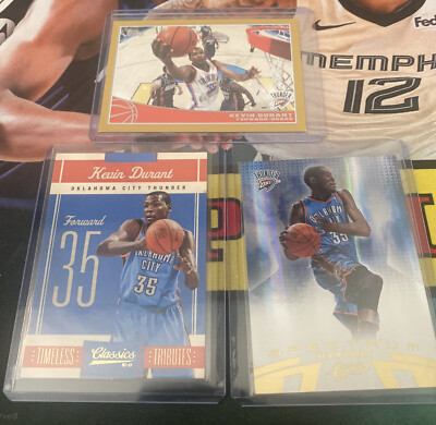 Panini And Topps Kevin Durant Base SP Lot x2 /100 /2009 OKC Nets GSW