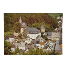 Herrstein Historic Town Centre German Gemstone Road Route Postcard Cancel Stamp