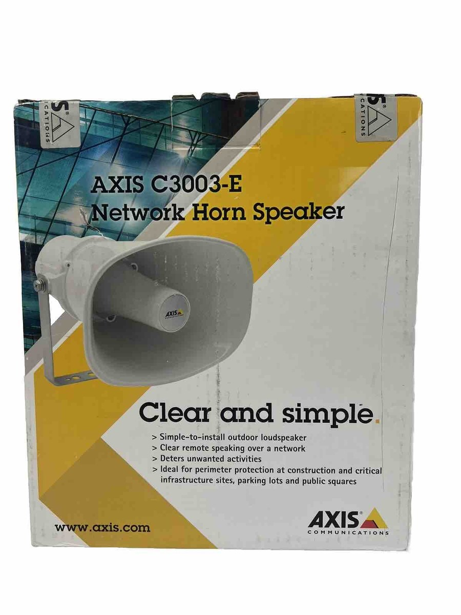 AXIS C3003-E Network Horn Speaker PoE Surveillance Audio New Factory Sealed