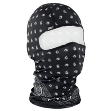 Zan® Polyester Balaclava Black Paisley