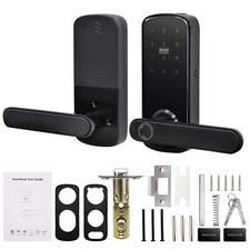 5-in-1 WiFi Smart Door Lock Fingerprint IC Code Passcode Keys APP Control Unlock
