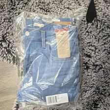 Levi's 725 High-Rise Bootcut Jeans Blue Denim Stretch Slim Fit Women