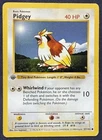 Pokémon TCG Pidgey 57/102 Base Set First Edition Shadowless Common Vintage