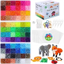 QUEFE Fuse Beads Kit 15000 Pcs 72 Colors 5mm Craft 15000 Pcs, 72