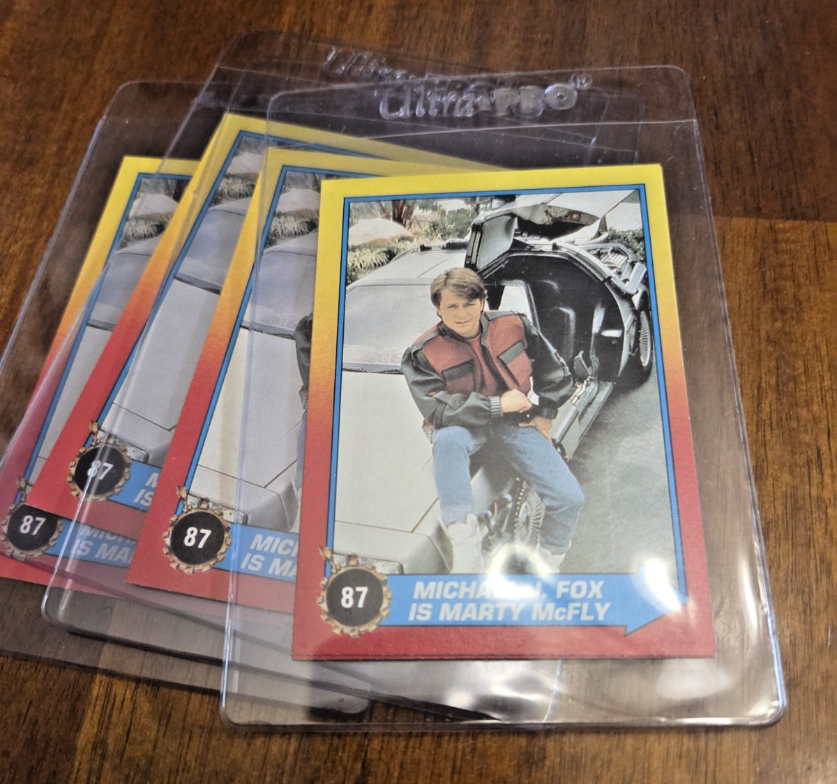 1989 Topps Back To The Future #87 Marty McFly RC Michael J Fox (5 Cards ...
