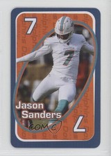 2024 UNO Fandom NFL Miami Dolphins Orange Jason Sanders #7 0c4