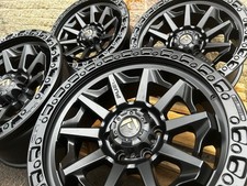 Set of 4 Fuel Covert 9x20" Alloy Wheels Ford Ranger T7/T8 6x139.7 Satin Black