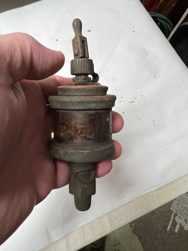 ~OLD~ BRASS "NATHAN MFG. CO." HIT & MISS ENGINE OILER (NO RESERVE)