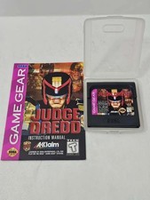 Judge Dredd Game Gear - Game, Plastic Case, Manual - Tested/Working