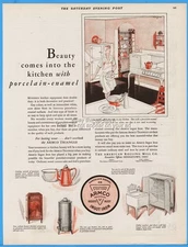 1929 American Rolling Mill Co Middletown OH ARMCO Porcelain Enamel Kitchen Ad