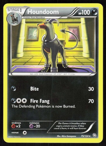 Houndoom 75/124 Rare Dragons Exalted Pokemon EN Near Mint