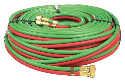 RADNOR WELDING HOSE RAD64003327, 1/4'' , 100' L, BB FITTINGS, GRADE R *SHIPS FREE