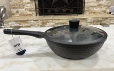 Deane & White D&W Nonstick Quality Die Cast Aluminum 12" Wok With Lid Cookware