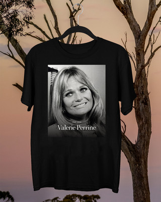 Hot Valerie Perrine Signed  1943-2026 T-Shirt cotton S-5XL black