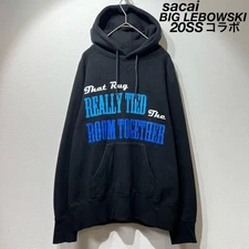USED RARE 20SS SACAI BIG LEBOWSKI HOODIE GOOD