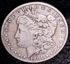 1901-S U.S.  Morgan Silver Dollar Coin San Francisco Mint #927