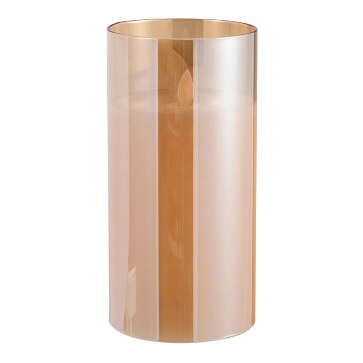 Lampe en verre LED Bright 20cm or à diffusion lumineuse douce 360