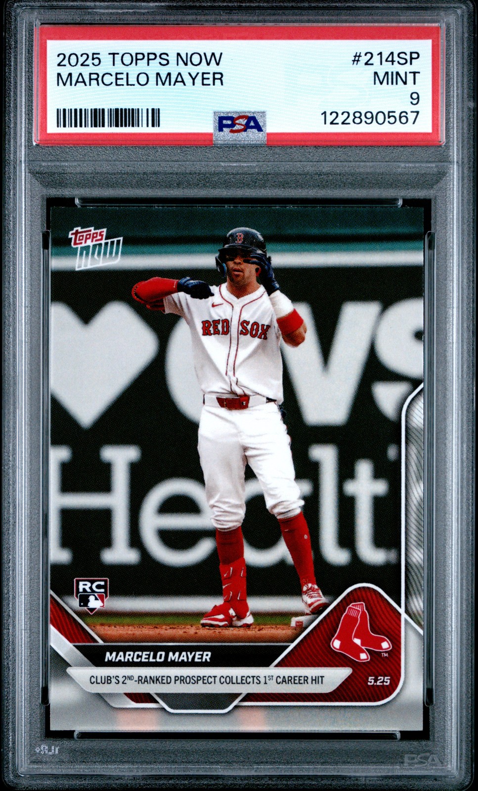 2025 TOPPS NOW #214SP MARCELO MAYER ROOKIE RC PSA 9