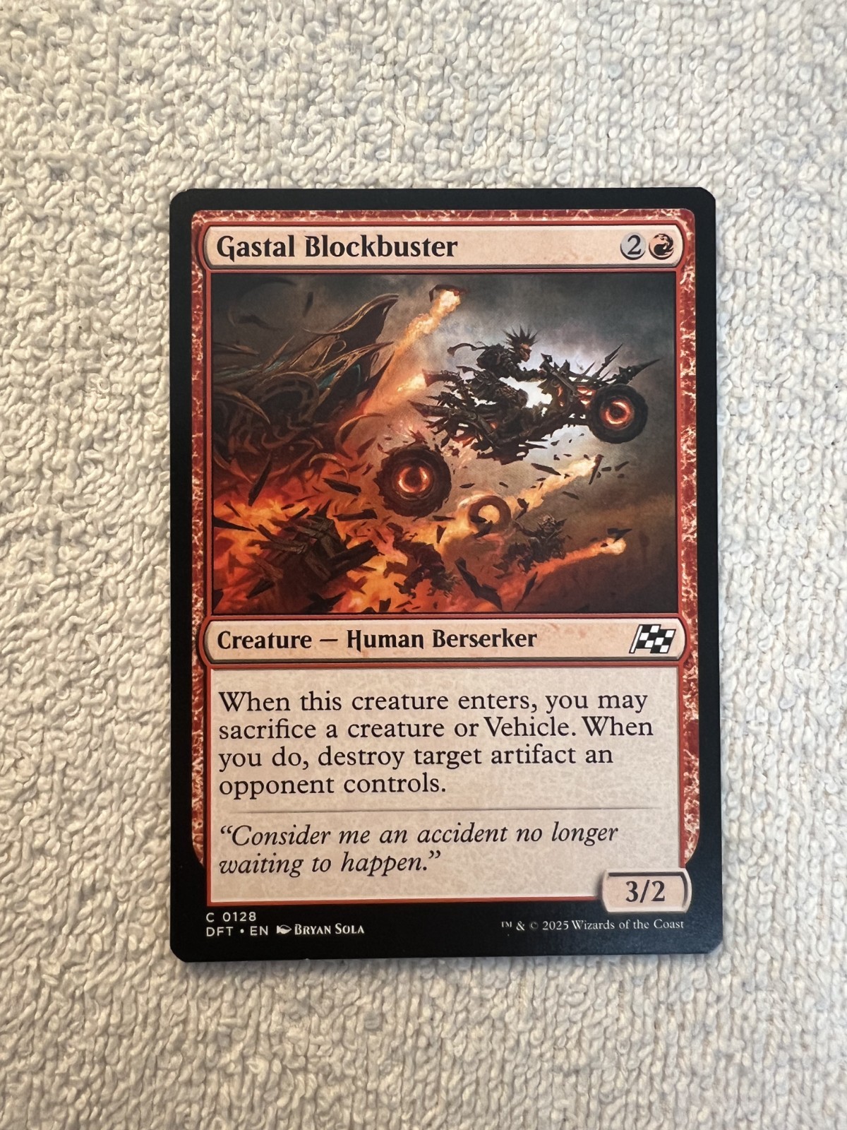 Magic - Gastal Blockbuster #128 - Red - Aetherdrift - NM - Shinetized