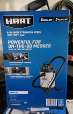 Hart 6 Gallon Stainless Steel Wet/Dry Vacuum