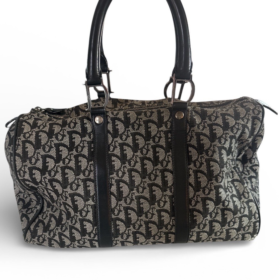 Christian Dior Vintage Black Trotter Boston Bag thumbnail 2