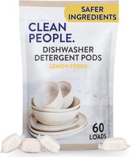 The Clean People Dishwasher Pods - Cuts Grease & Rinses Sparkling Clean - Residu