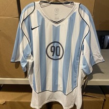 Argentina Licensed 2004 Total 90 Retro Jersey White/Light Blue Men’s 2XL NWT