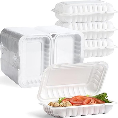 28 OZ Clamshell Food Containers, Reusable Shrink Wrap  9 x 6 Inch-206