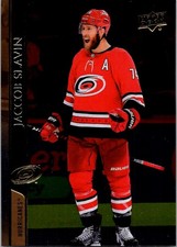 2020-21 UPPER DECK BASE SILVER FOIL JACCOB SLAVIN CAROLINA HURRICANES #287
