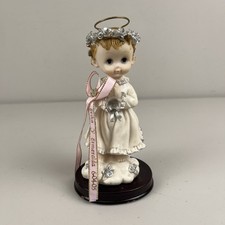 Vintage Praying Angel Figurine Figure First Communion Topper Cake