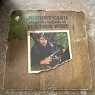Vintage Vinyl Johnny Cash Deluxe 2 Record Set The Ballads Of The True West