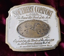 vintage Southern Comfort buckle genuine heavy USA Made belt buckle