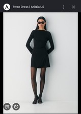 Aritzia Swan Dress - Size M - Black