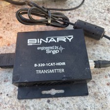Binary Transmitter B-320-1CAT-HDIR W/Power Supply w/HDMI cable
