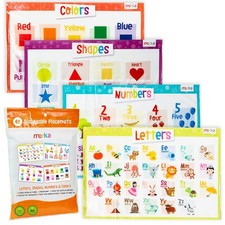 Disposable Placemats for Baby Toddler - 12 x 18 in, 40-Pack Multicolor - Pe...