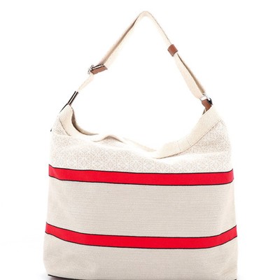 Loewe Open Crossbody Tote Anagram Jacquard and Canvas