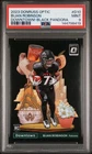 2023 DONRUSS OPTIC DOWNTOWN! BLACK PANDORA #D10 BIJAN ROBINSON ROOKIE 8/25 PSA 9
