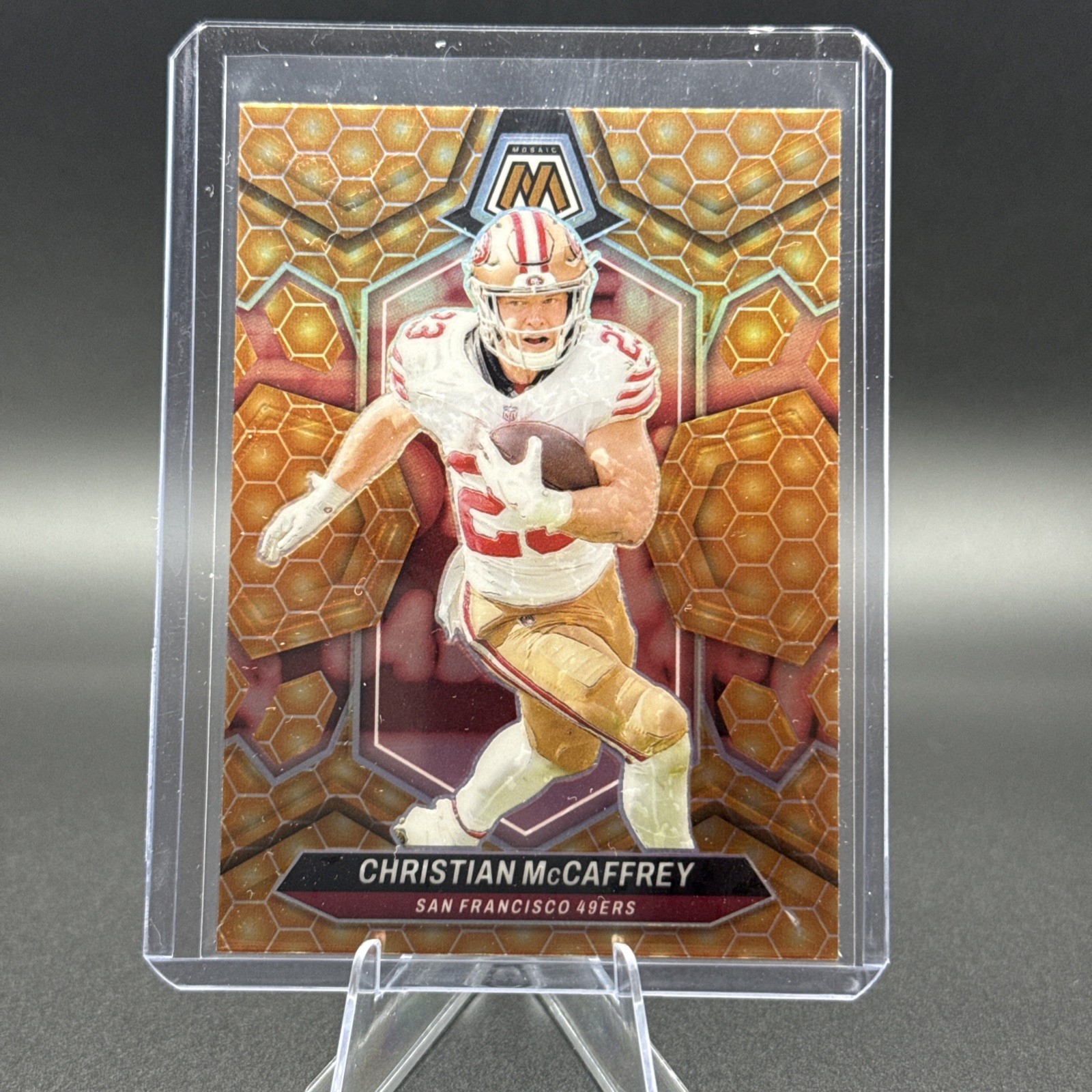 2024 Panini Mosaic Football CHRISTIAN McCAFFREY Honeycomb Prizm #191 Case Hit