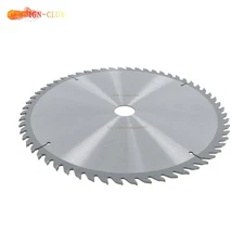 Heavy-Duty 12"×30mm×60T Carbide Saw Blade for Wood & Metal, Silver Finish