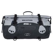 OXFORD AQUA T30 ROLL BAG MOTORCYCLE WATERPROOF LUGGAGE BLACK / GREY