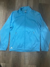 Adidas Climaproof Women's Small, Golf Jacket, Sky Blue, Lightweight Windbreaker